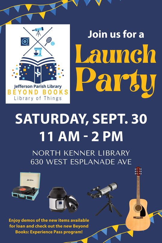 Library of Things Launch Party Graphic