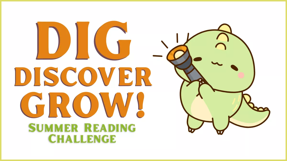 Dig Discover Grow with the Jefferson Parish Library's 2026 Summer Reading Challenge.