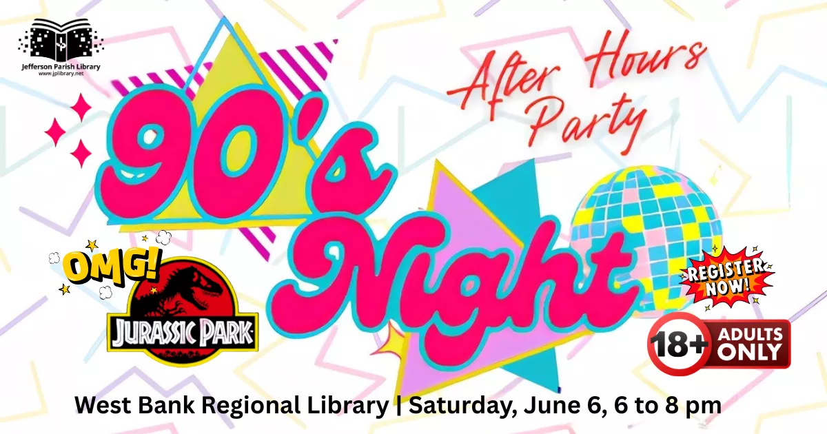 90's Night After Hours Party at West Bank Regional on Saturday, June 6 from 6 to 8pm